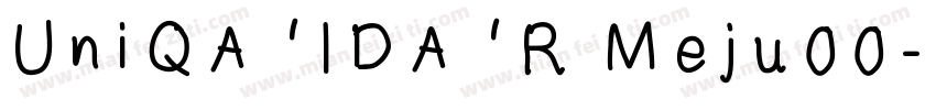 UniQAIDAR Meju00字体转换